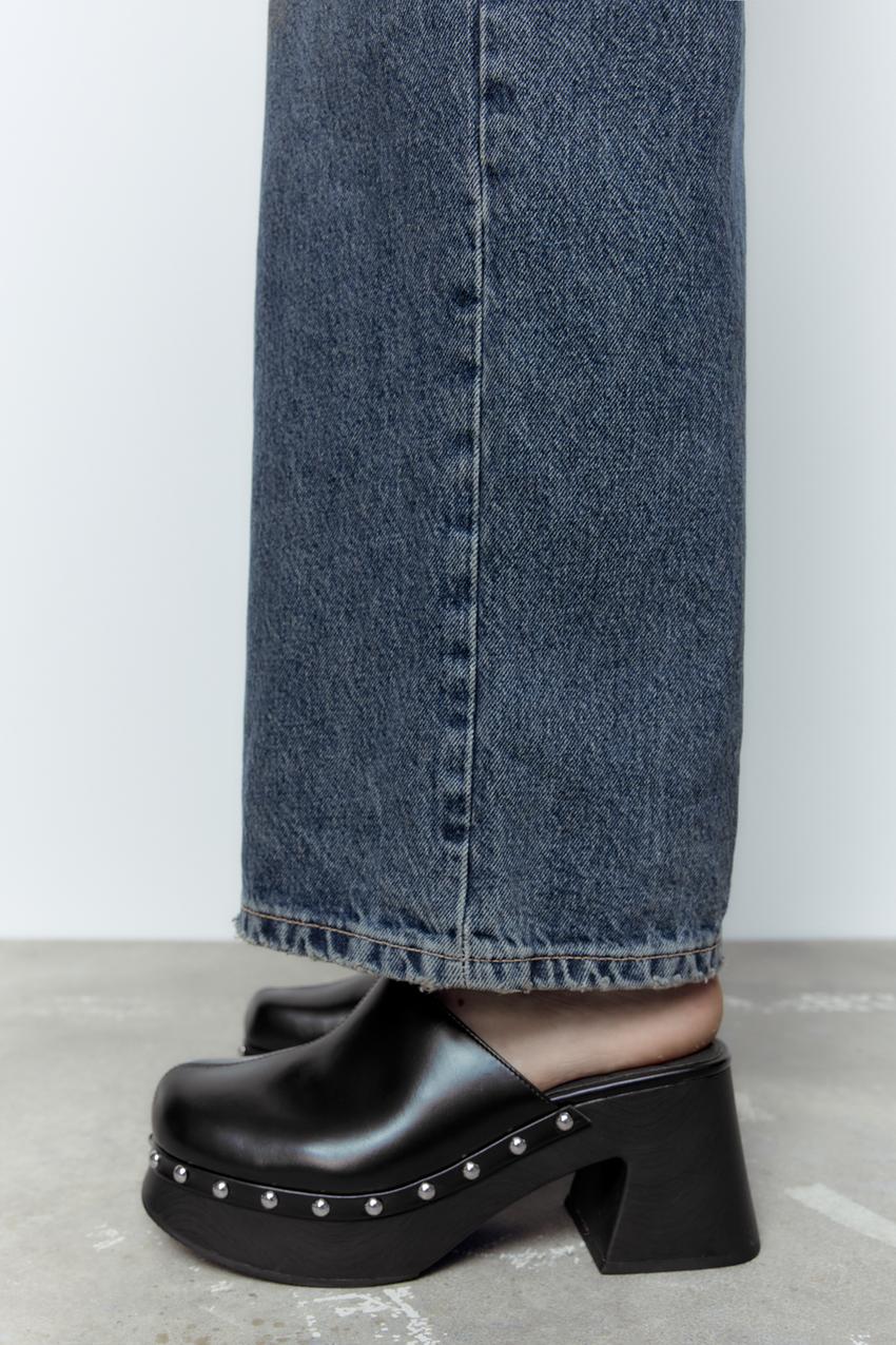 Zara black clogs Clearance