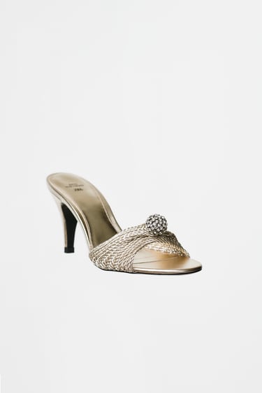 Image 0 of HIGH-HEEL SANDALS WITH RHINESTONES - LIMITED EDITION from Zara