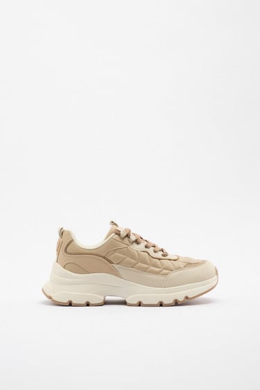 Image 0 of QUILTED RUNNING TRAINERS from Zara