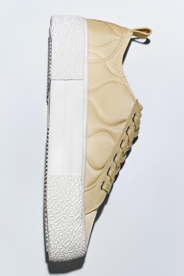 zara quilted trainers