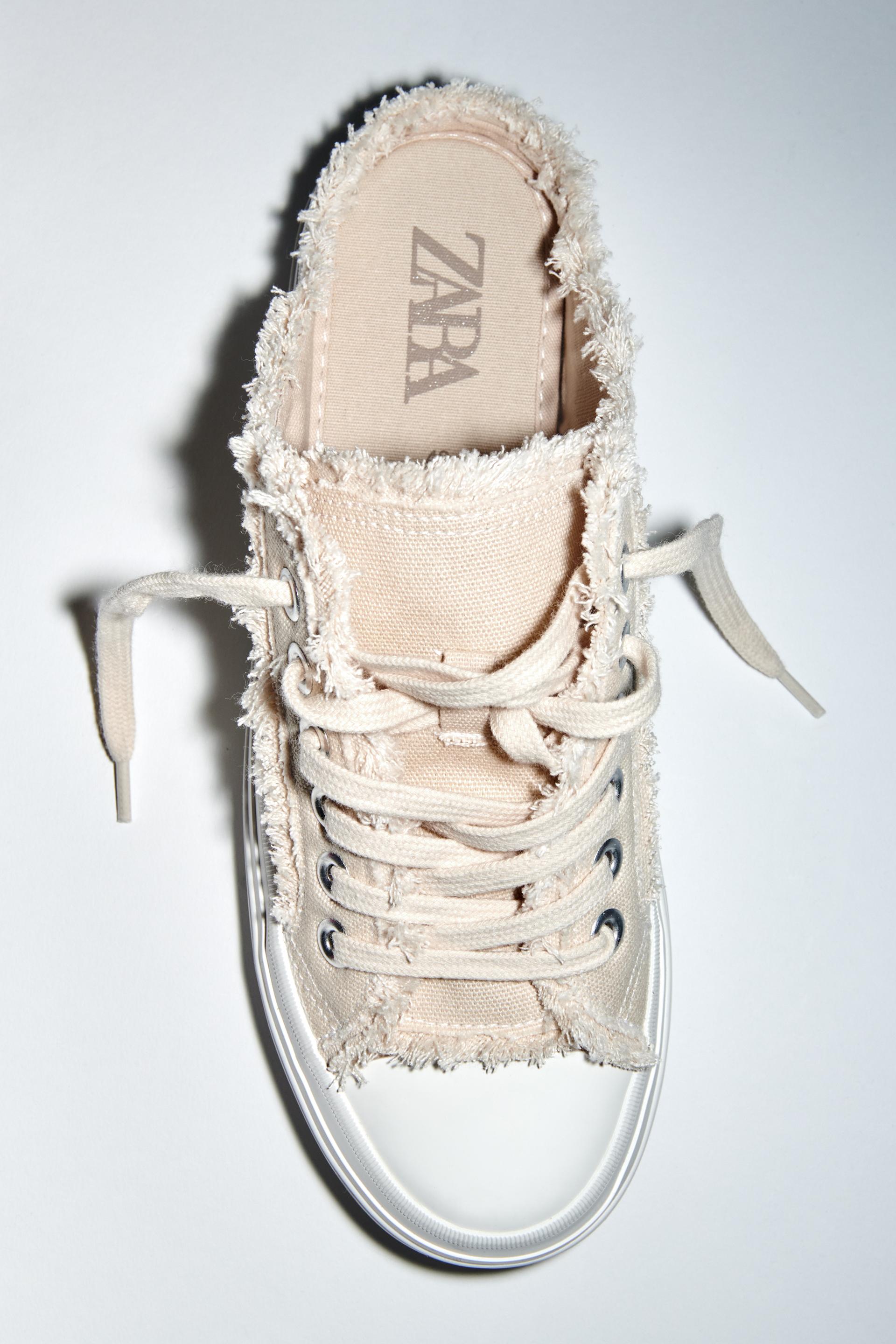 zara sneakers beige