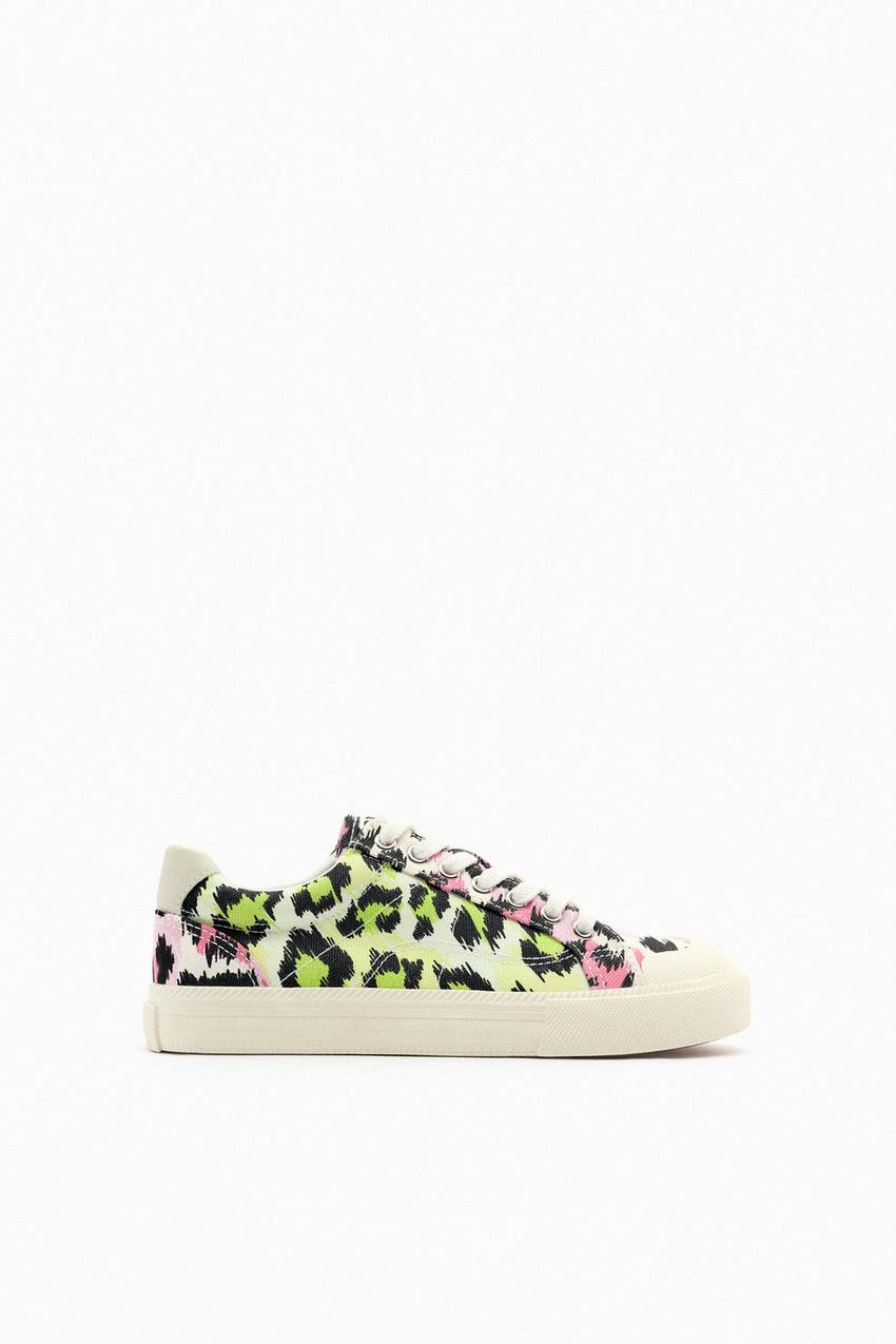 Zara leopard trainers Clearance