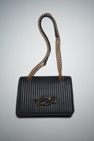 Image 0 of CROSSBODY BAG WITH CHAIN LINKS from Zara