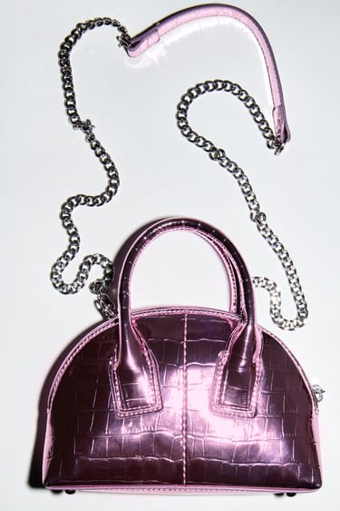 Image 0 of METALLIC MINI BAG from Zara