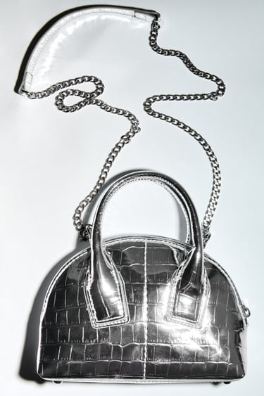 Image 0 of METALLIC MINI BAG from Zara