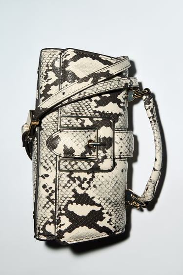 Image 0 of PRINTED BUCKLE MINI BAG from Zara