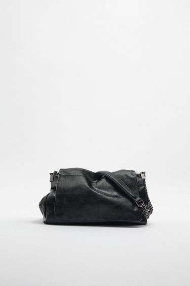 Image 0 of ROCK STYLE FLAP SHOULDER BAG from Zara