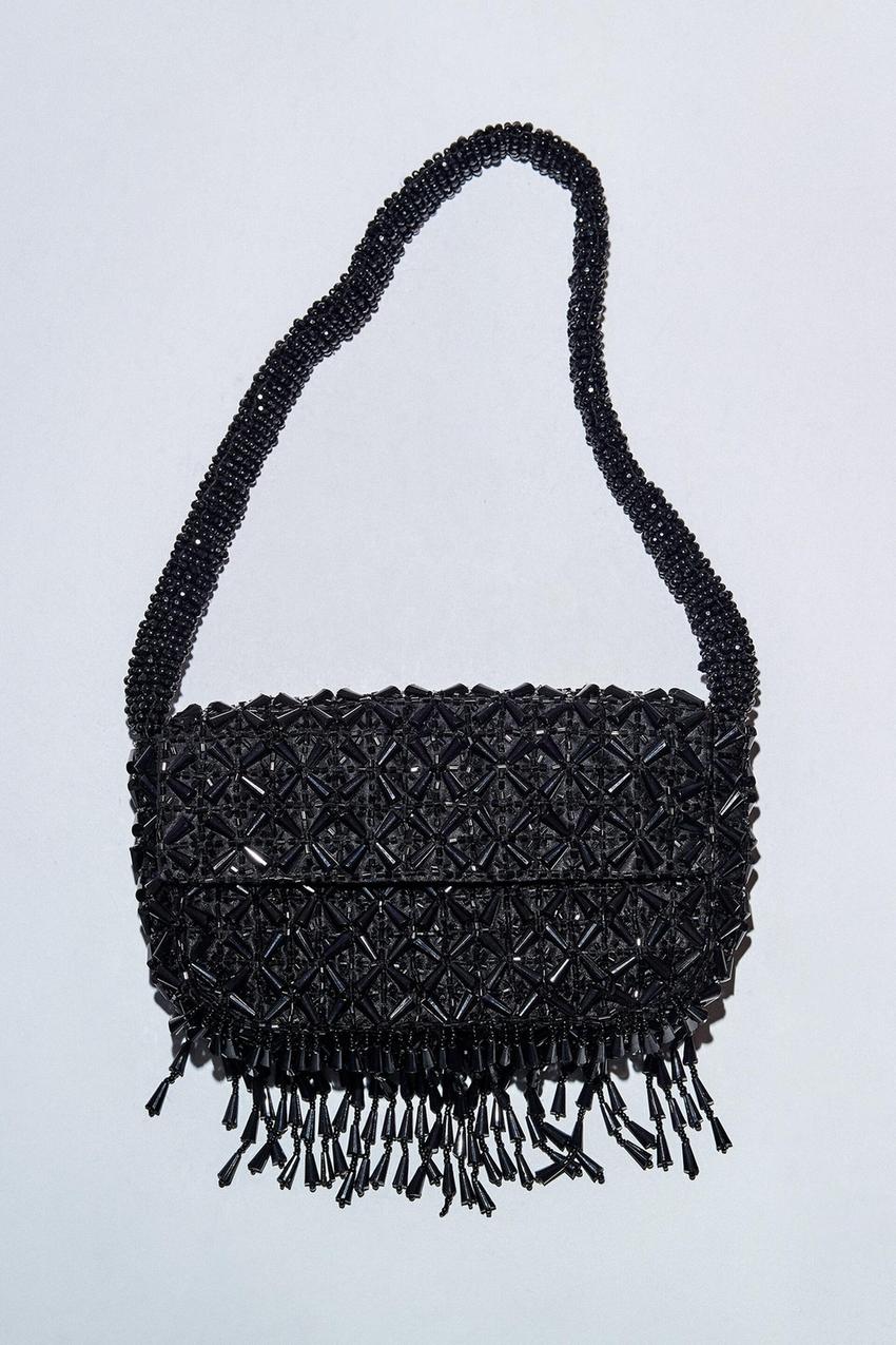 Zara fringe crossbody bag Clearance