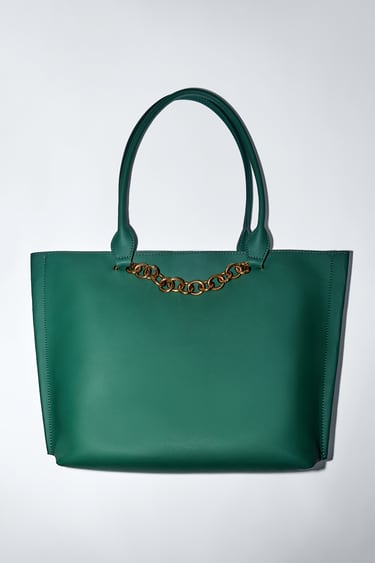 Image 0 of TOTE BAG WITH CHAIN from Zara
