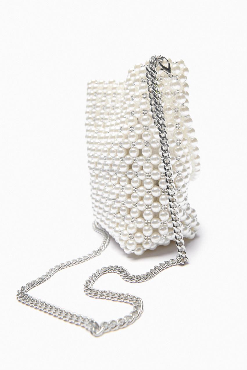 Pearl handbag zara Clearance