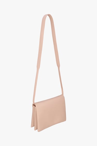 Image 0 of LEATHER CROSSBODY BAG WITH FLAP LIMITED EDITION from Zara