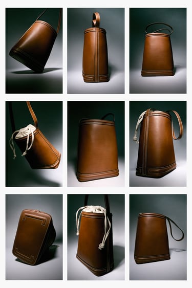 صورة 0 من حقيبة كتف جلد طبيعي Zara