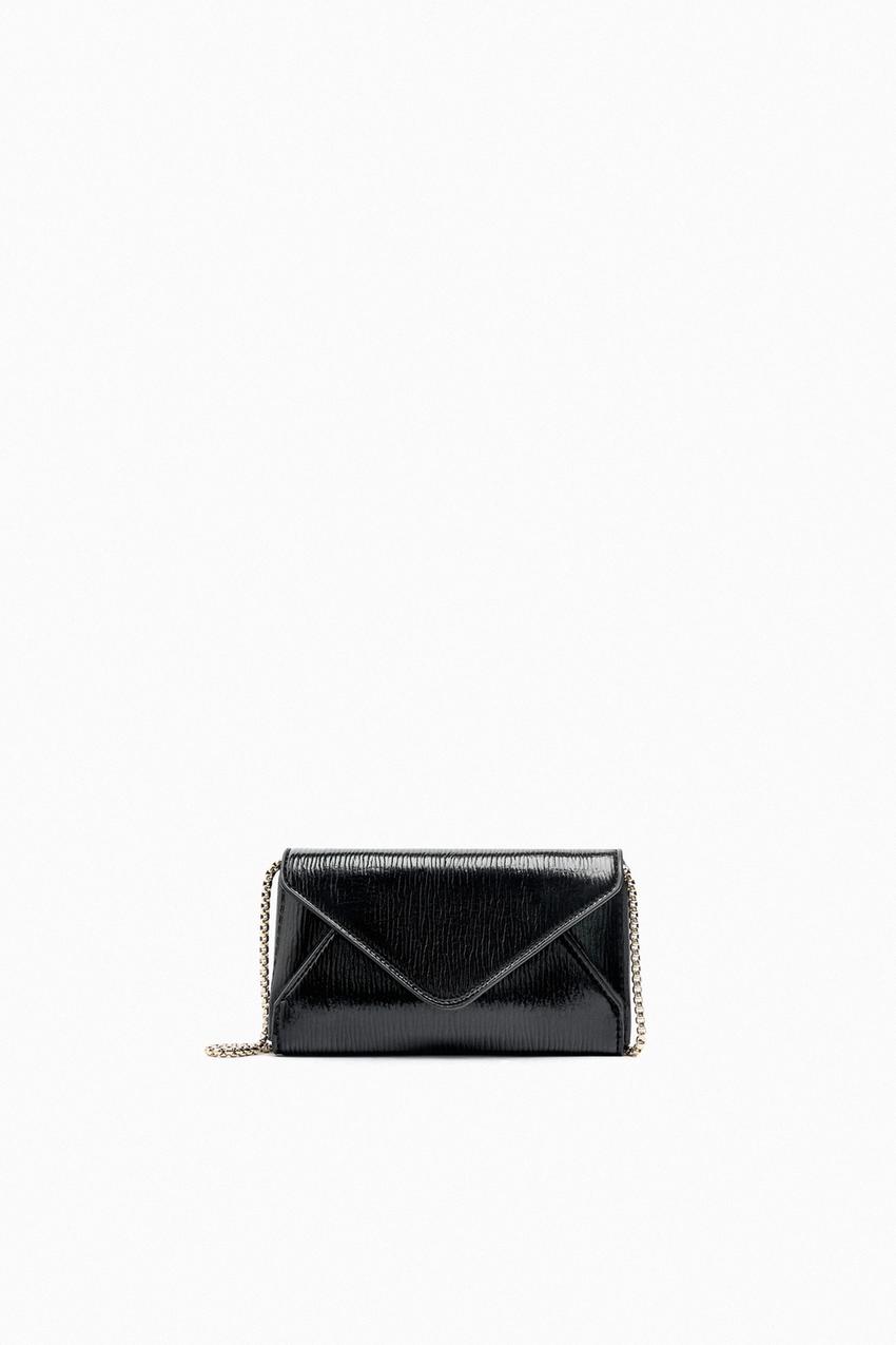 Zara black clutch Clearance