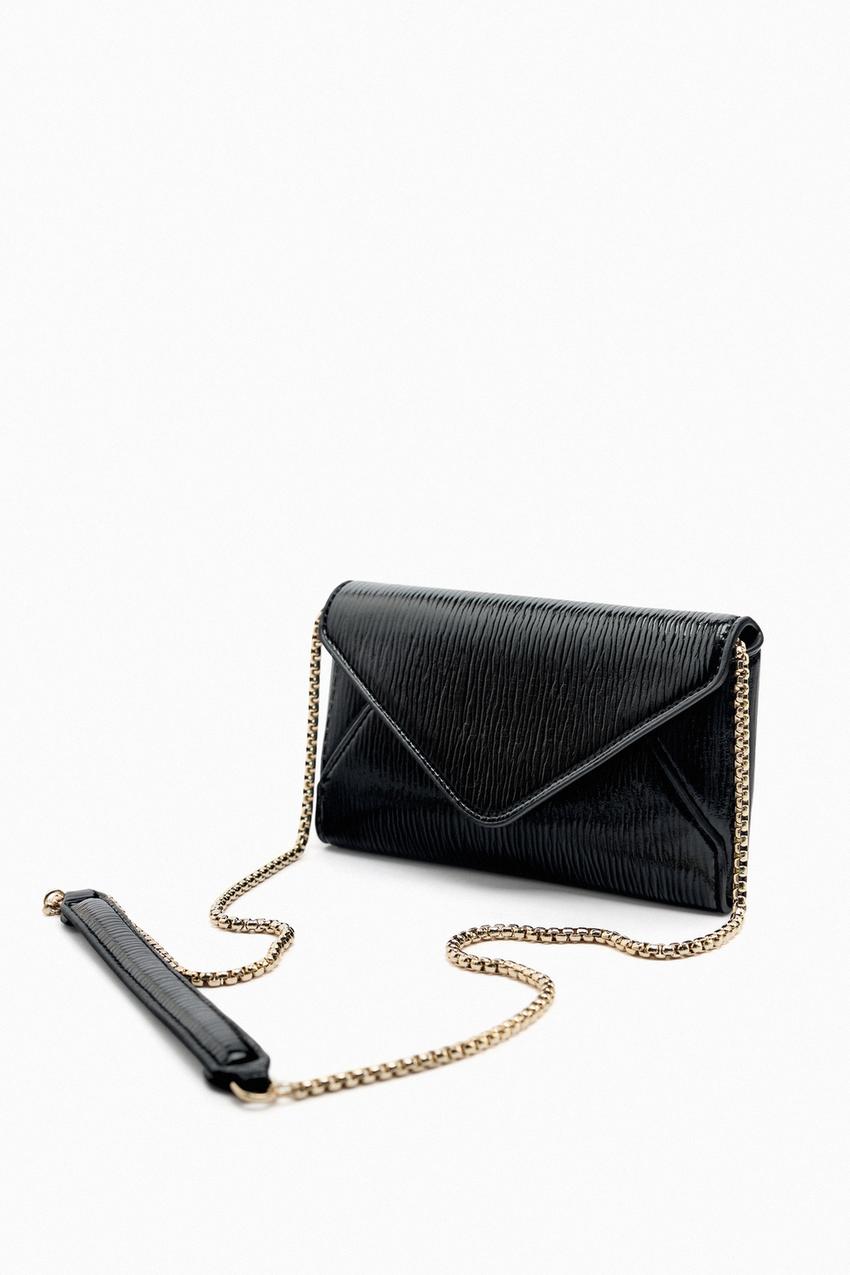 Zara black clutch Clearance