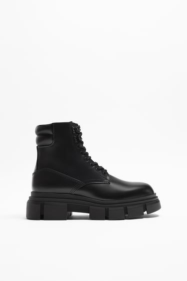 Image 0 of LACE-UP BOOTS from Zara