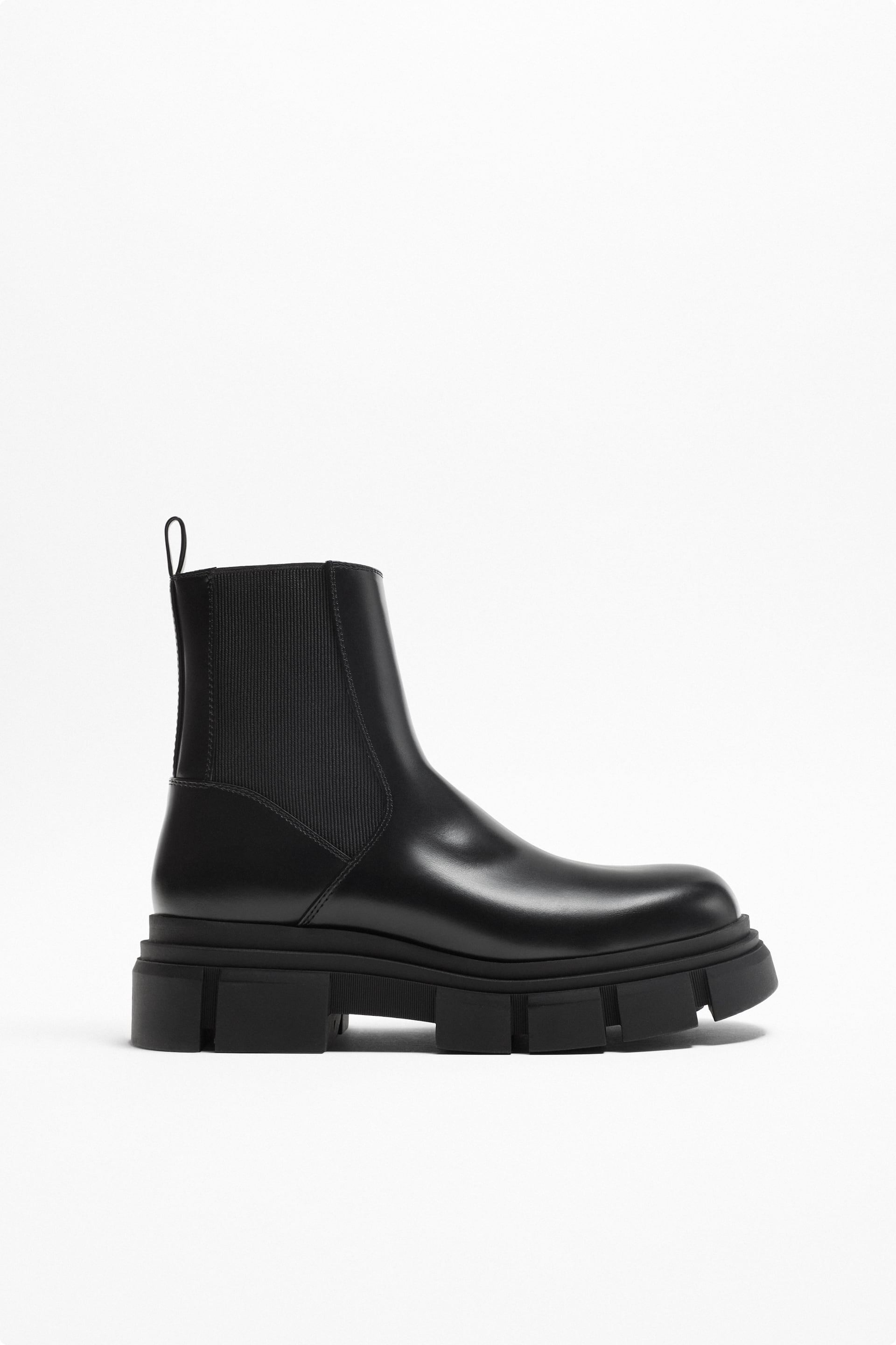 Infant screen poverty THICK SOLED CHUNKY CHELSEA BOOTS - Black | ZARA United States