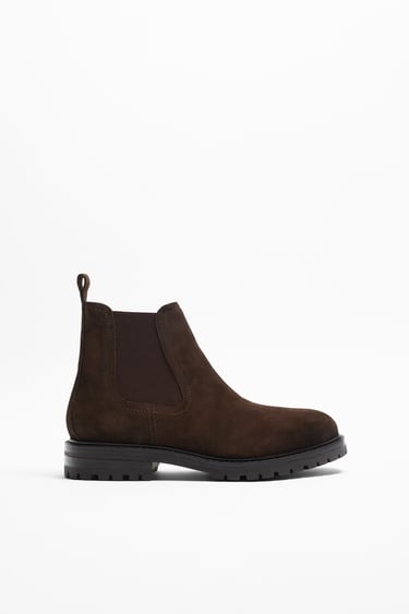 Image 0 of LEATHER CHELSEA BOOTS from Zara
