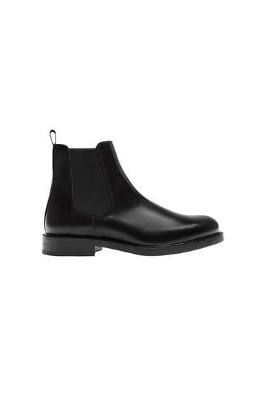 Image 0 of LEATHER BOOTS from Zara