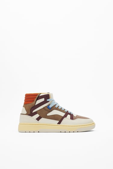Image 0 of RETRO HIGH-TOP SNEAKERS from Zara
