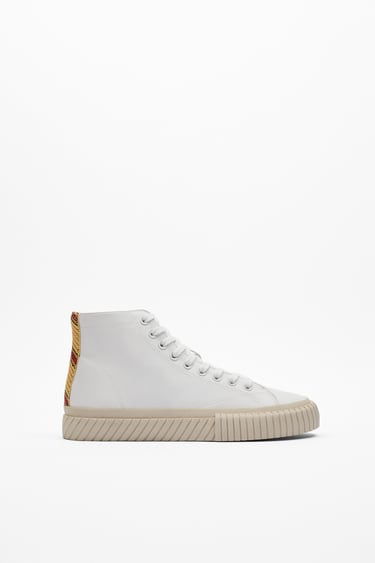 Image 0 of LACE-UP HIGH-TOP TRAINERS from Zara