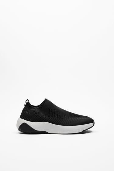 Image 0 of KNIT FABRIC RUNNING TRAINERS from Zara