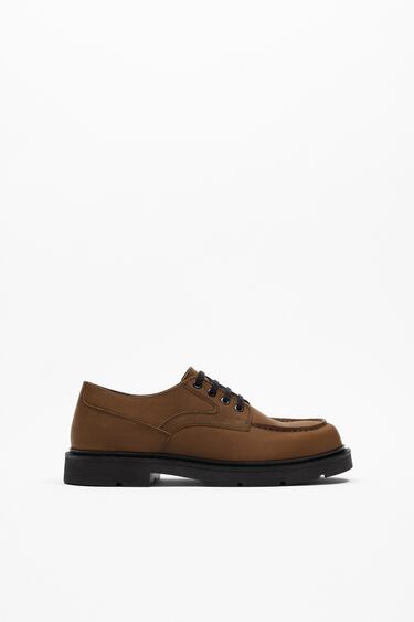 Image 0 of LEATHER CASUAL SHOES from Zara