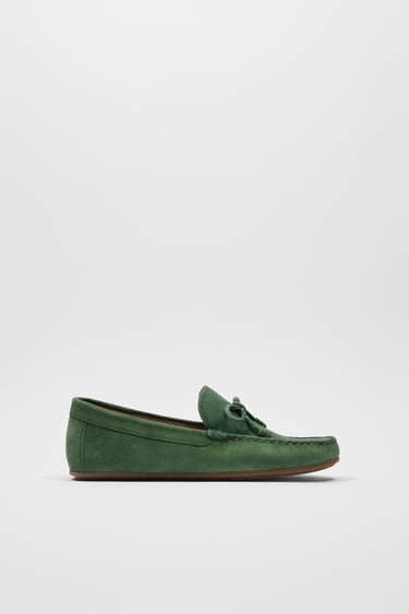 LEATHER DRIVING LOAFERS