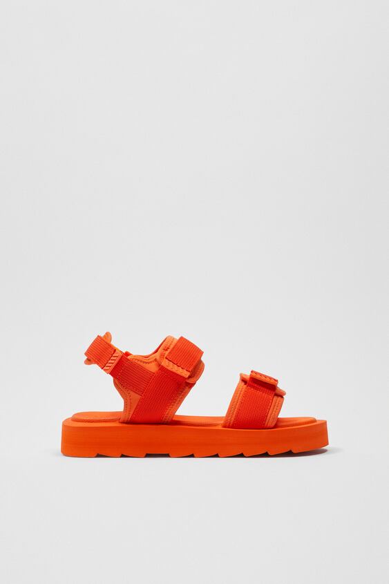 zara.com | Technical chunky sole sandals