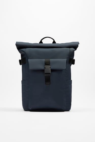 Image 0 of RUBBERISED SOFT BACKPACK from Zara
