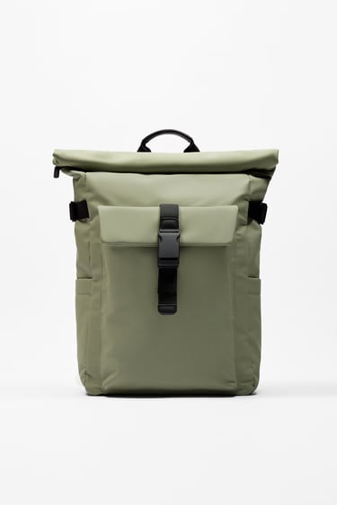 Image 0 of RUBBERISED SOFT BACKPACK from Zara