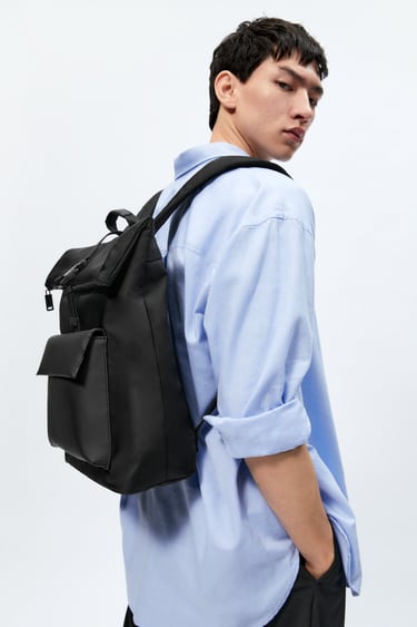 Image 0 of BACKPACK WITH COMBINED FLAP from Zara