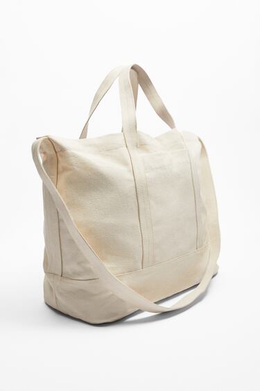 Image 0 of CANVAS TOTE BAG from Zara