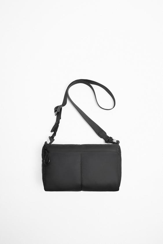 zara leather cross body bag