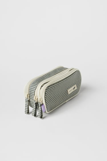 Image 0 of KIDS/ CHECK PRINT PENCIL CASE from Zara