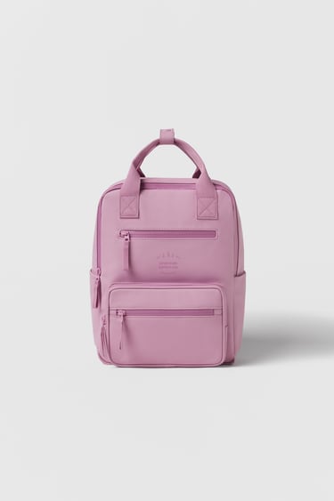 Image 0 of KIDS/ SINGLE COLOR RUBBERIZED BACKPACK from Zara