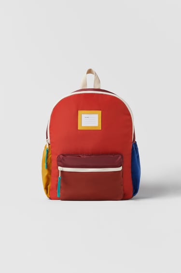 Image 0 of KIDS/ COLOUR BLOCK BACKPACK from Zara