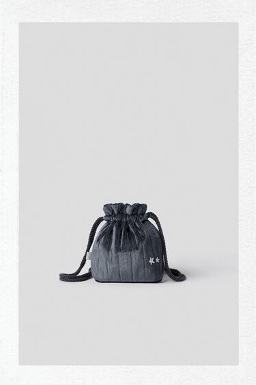Image 0 of BABY/ VELVET BUCKET BAG from Zara