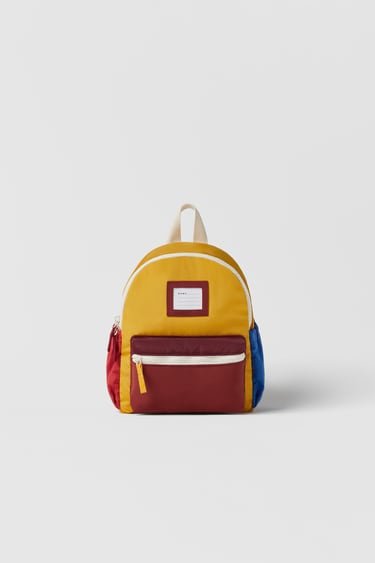 BABY/ COLOUR BLOCK BACKPACK