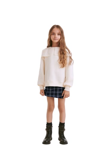 Image 0 of KIDS/ LACED LEATHER ANKLE BOOTS from Zara