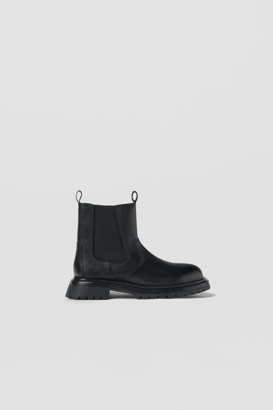 BOTIN CHELSEA PIEL - Negro | ZARA España