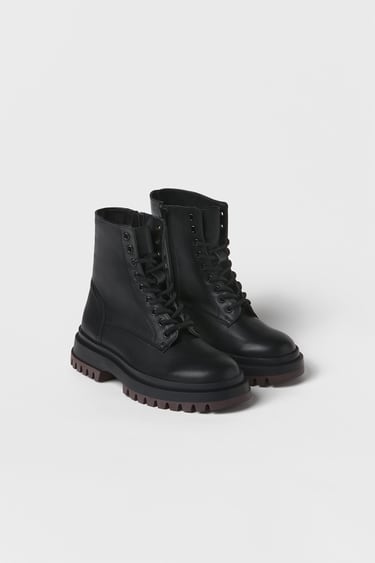Image 0 of KIDS/ ANKLE BOOTS WITH CONTRAST SOLE from Zara