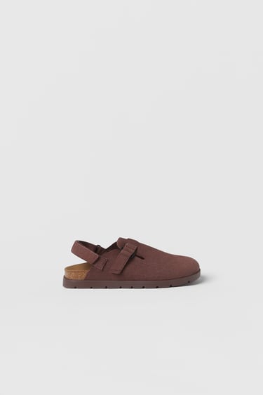 Image 0 of KIDS/ LEATHER CLOGS from Zara