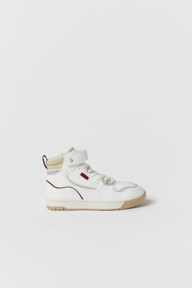 Image 0 of KIDS/ HIGH-TOP SNEAKERS WITH DETAILING from Zara