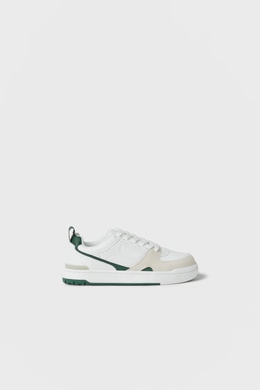 Image 0 of KIDS/ LEATHER RETRO TRAINERS from Zara