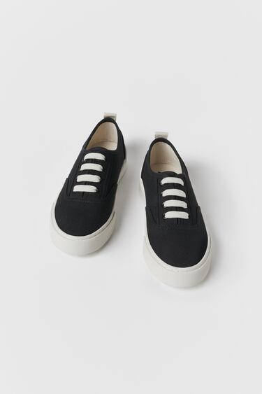 Image 0 of KIDS/ LACE-UP SKATE SNEAKERS from Zara