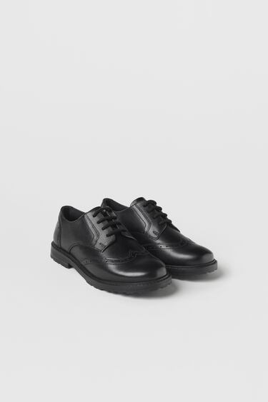 KIDS/ LEATHER DERBY SHOES