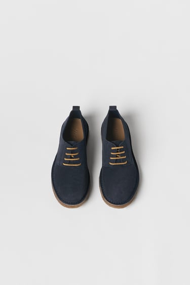 Image 0 of KIDS/ LEATHER DERBY SHOES from Zara