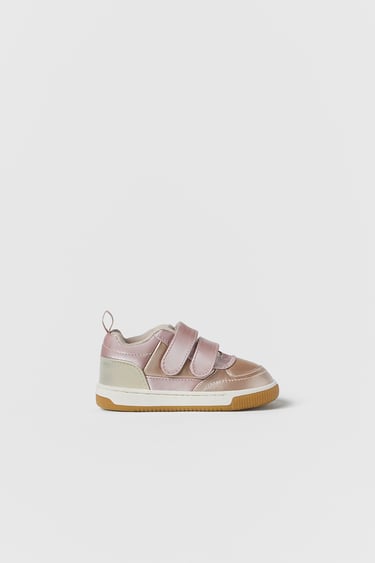 Image 0 of BABY/ QUILTED SHINY SNEAKERS from Zara