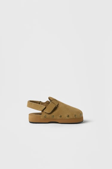 Image 0 of BABY/LEATHER CLOGS from Zara
