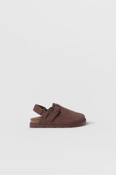 Image 0 of BABY/ LEATHER CLOGS from Zara